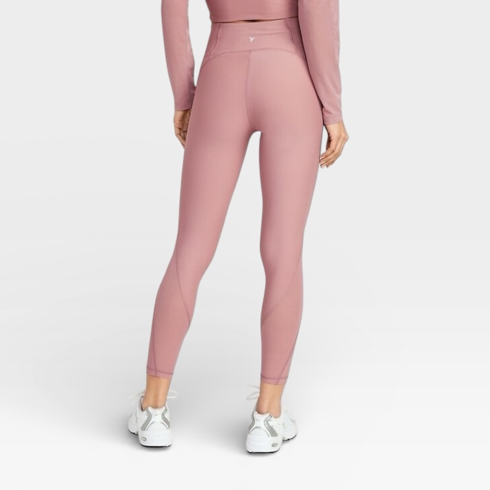 Old Navy High-Waisted PowerSoft Mesh-Panel 7/8 Leggings - Picture 6 of 10